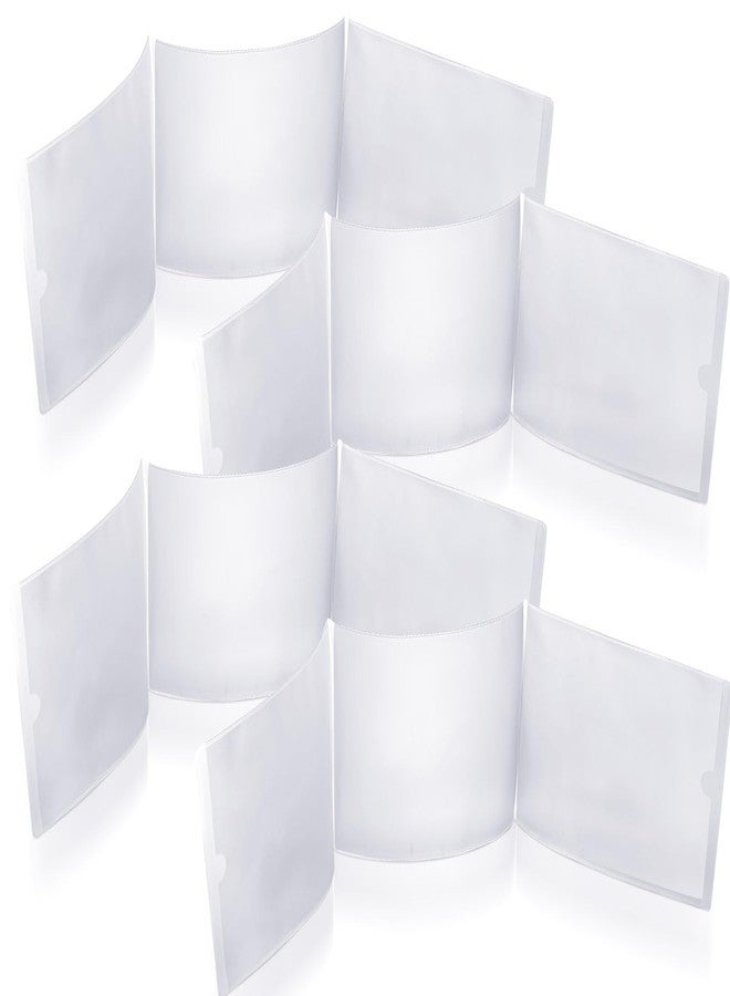 RattanView 4 Pcs 2025 Mahjong Card Protector Cover Holder Accessories 6 1/8" X4 3/4" Plastic Clear Large Scorecard Cover Mahjong Sleeve Case Gifts Fit Large Print Size(4 Pcs) - Image 1
